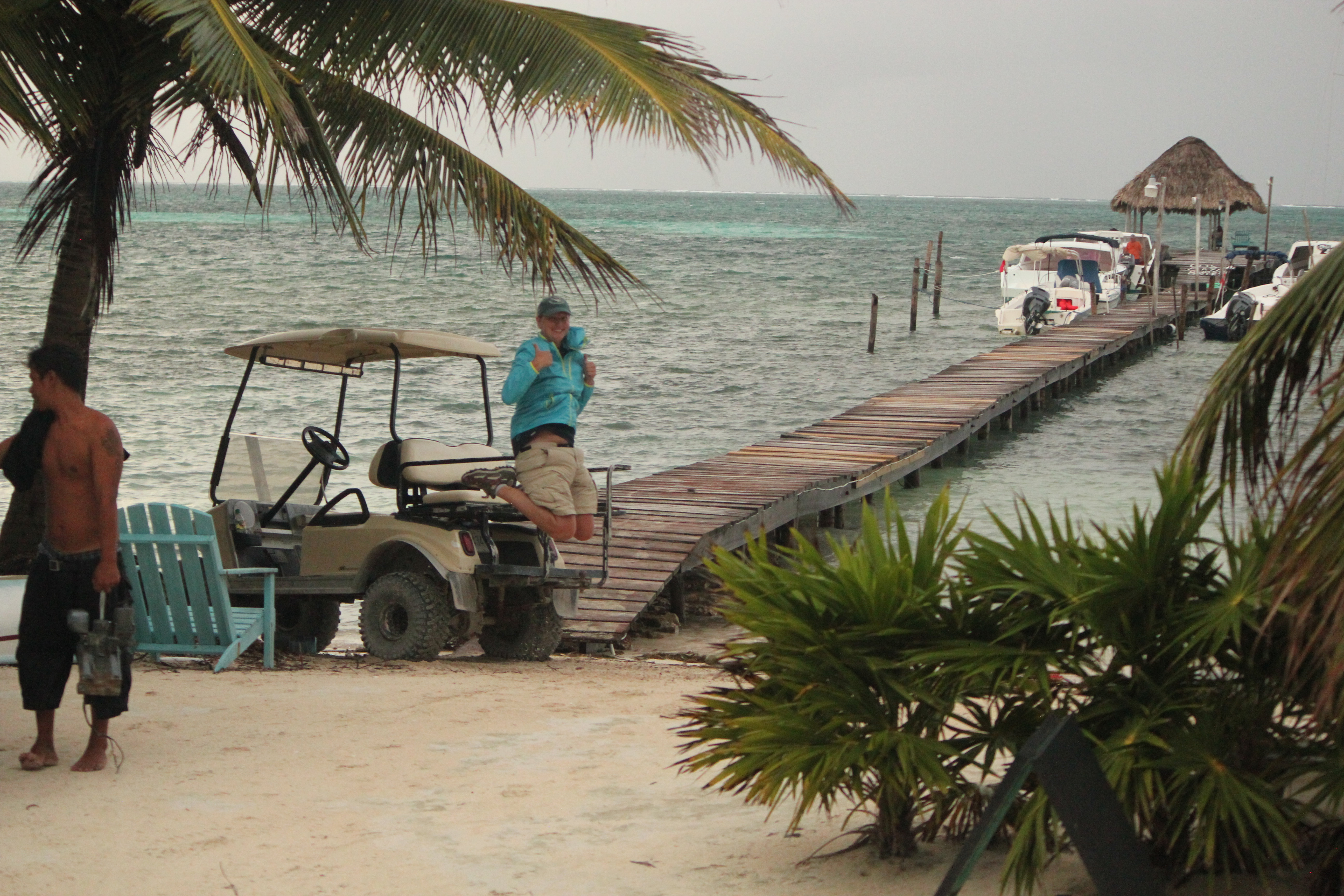 Signature Jumpin' Photograph; Caye Caulker, Belize; 2013