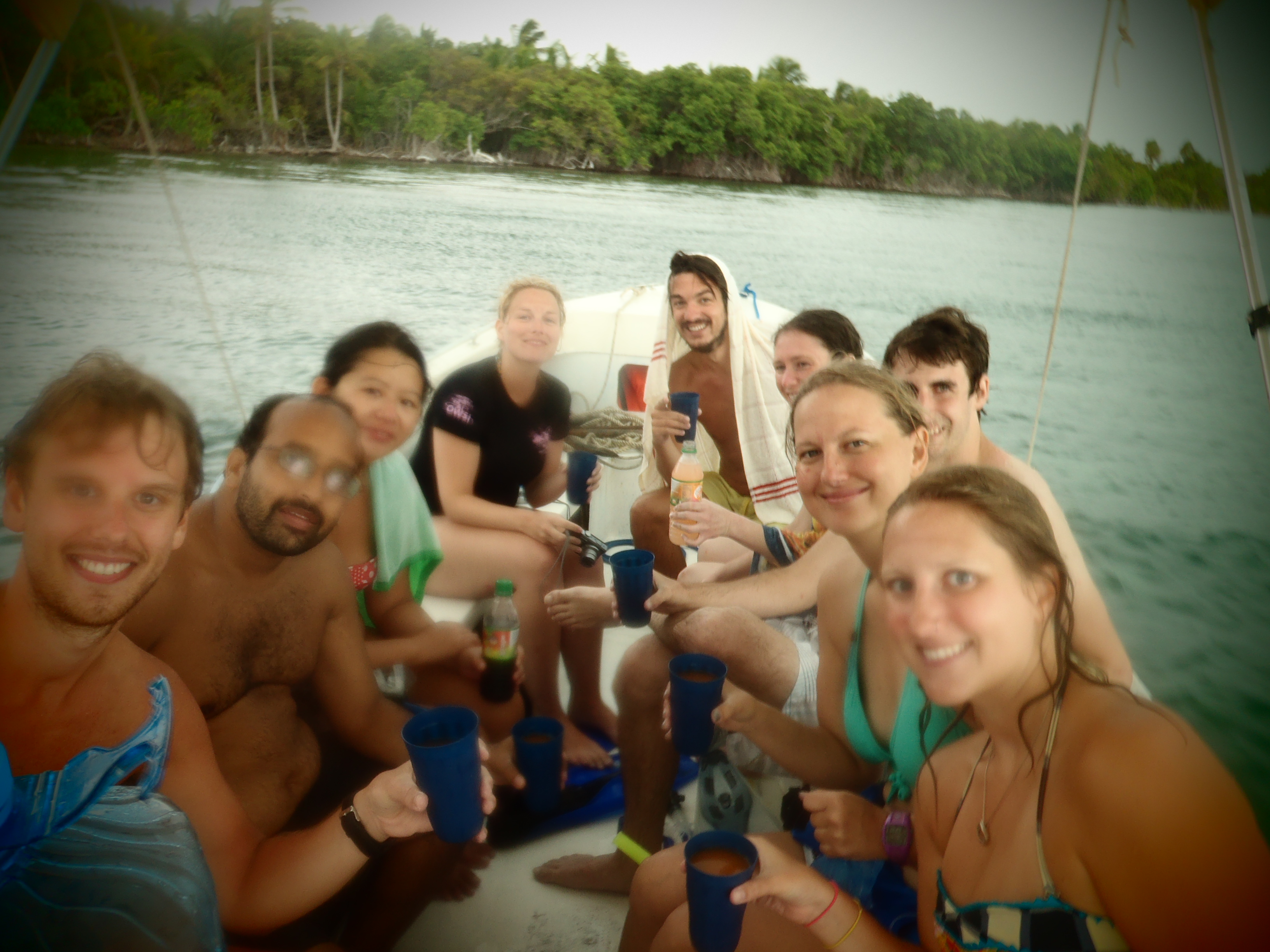 Snorkeling Group Shot; Caye Caulker, Belize; 2013