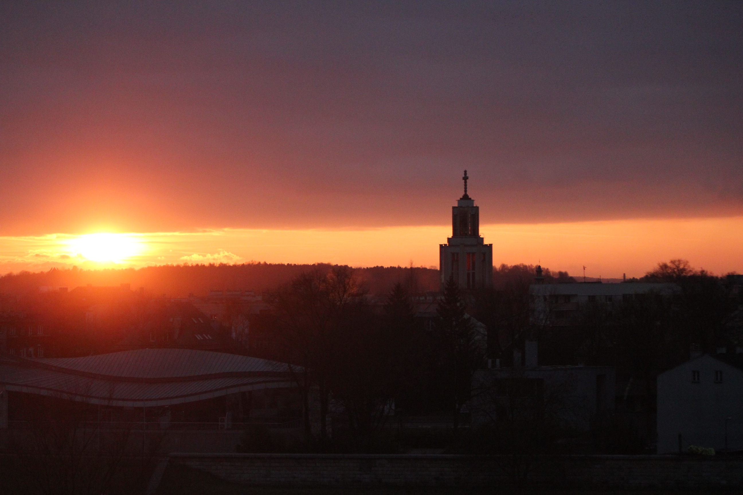 Sunset over Krakow; Poland; 2011
