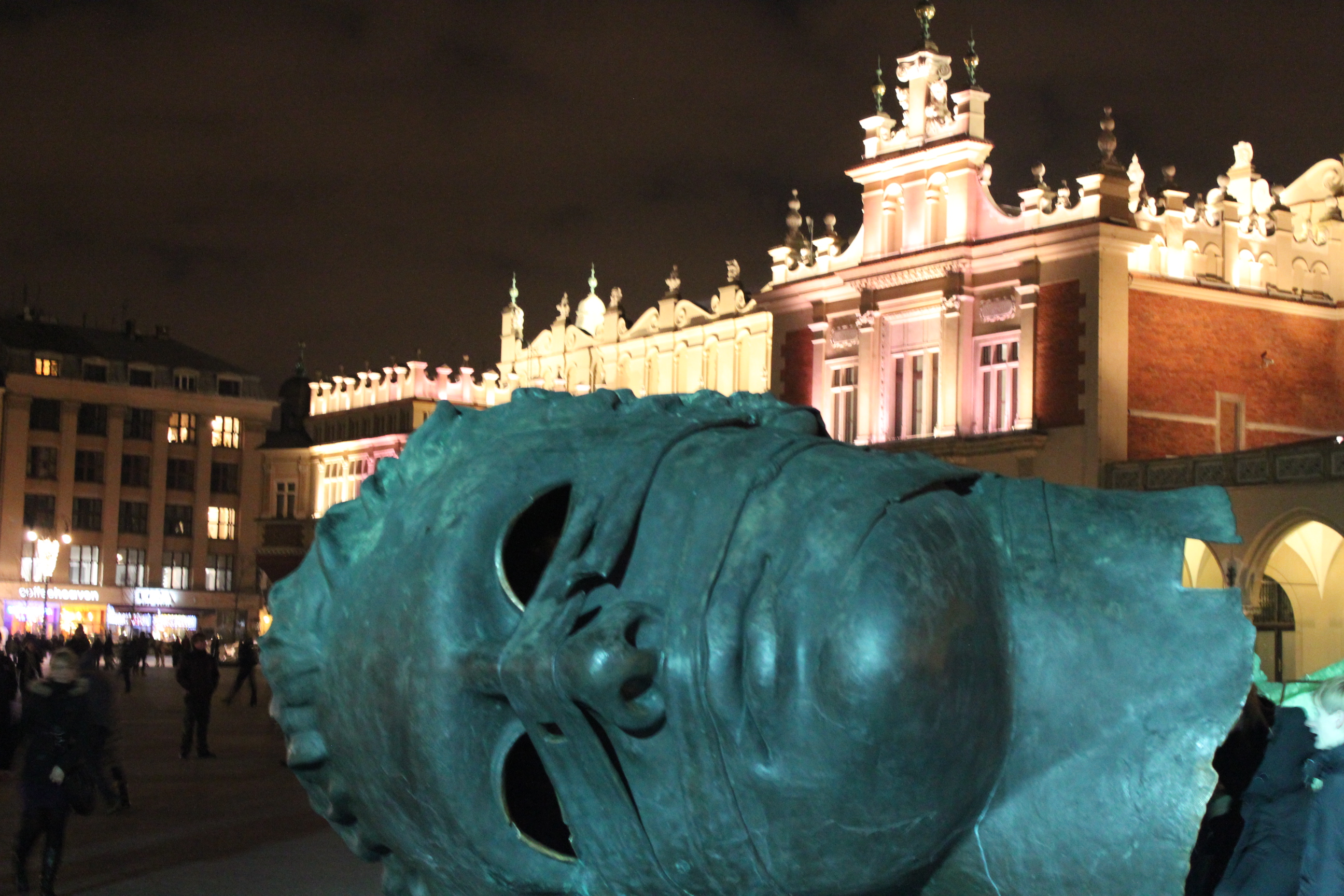 Giant Head with Building; Krakow, Poland; 2011