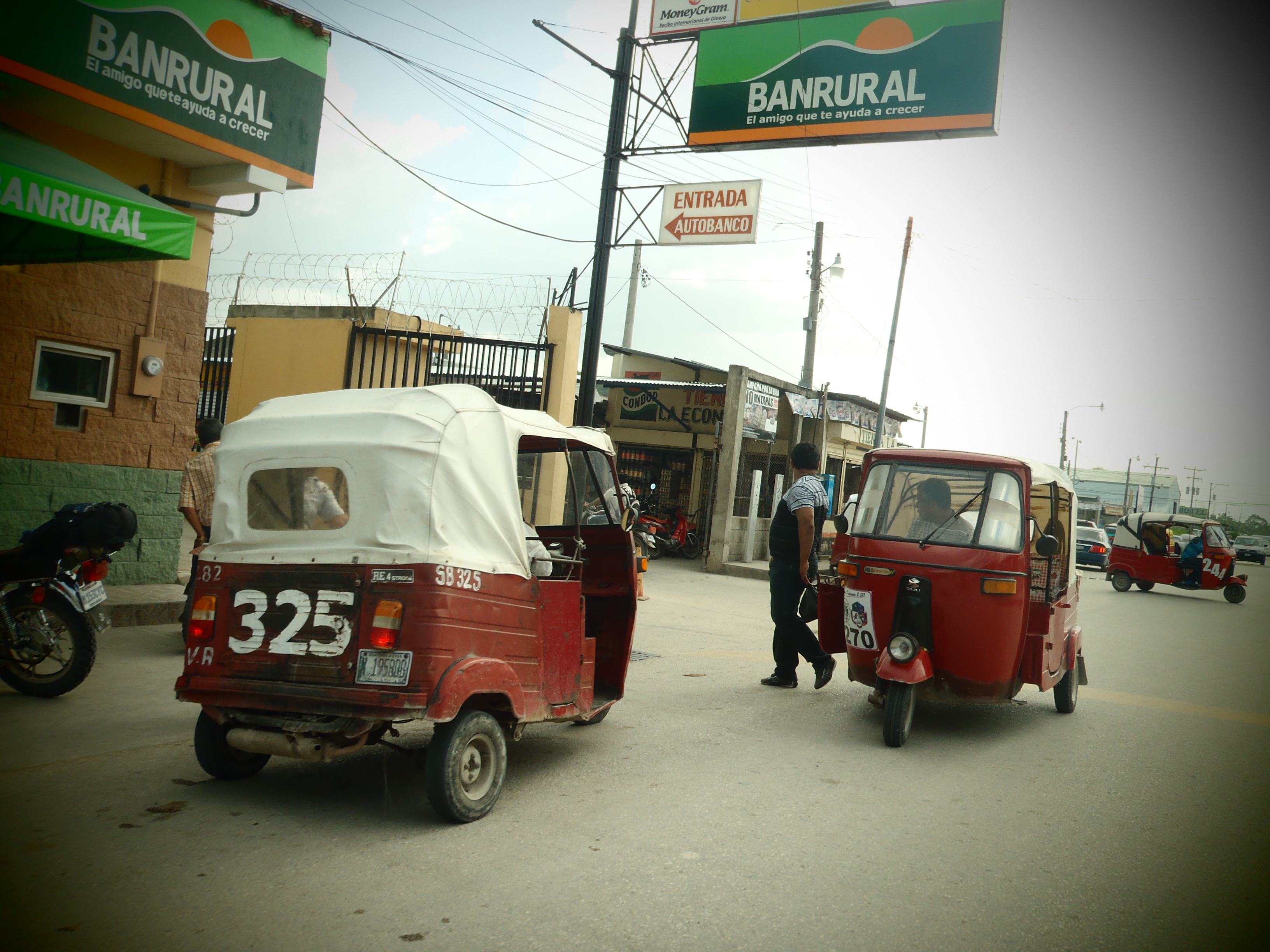 Tuk Tuks on the Street; Flores, Guatemala; 2013