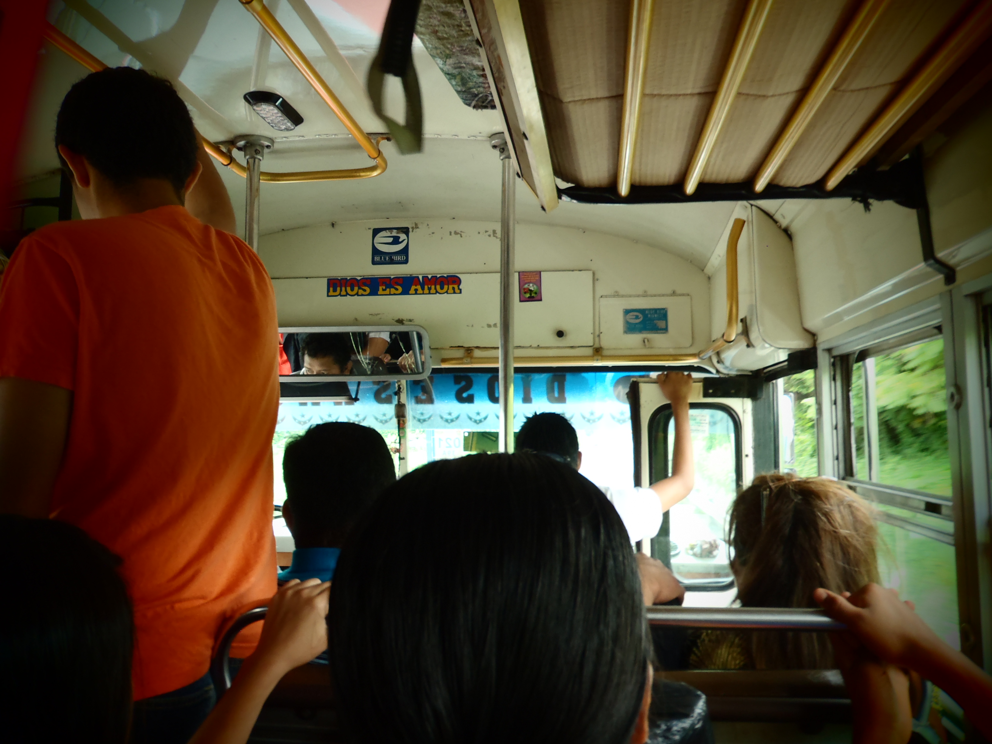 Crowd on the Chicken Bus; Guatemala; 2013