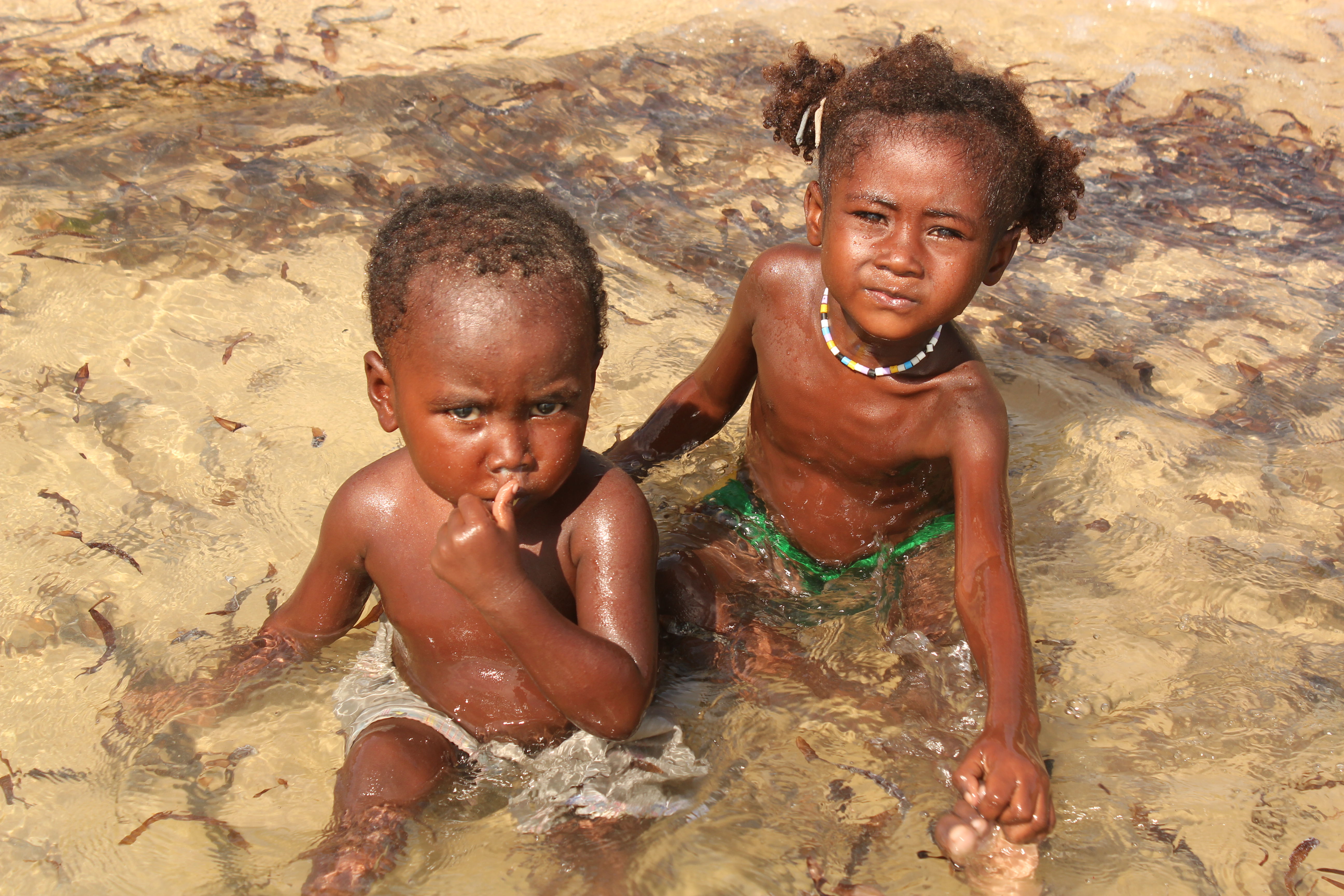 Water kids; Ifaty, Republic of Madagascar; 2013