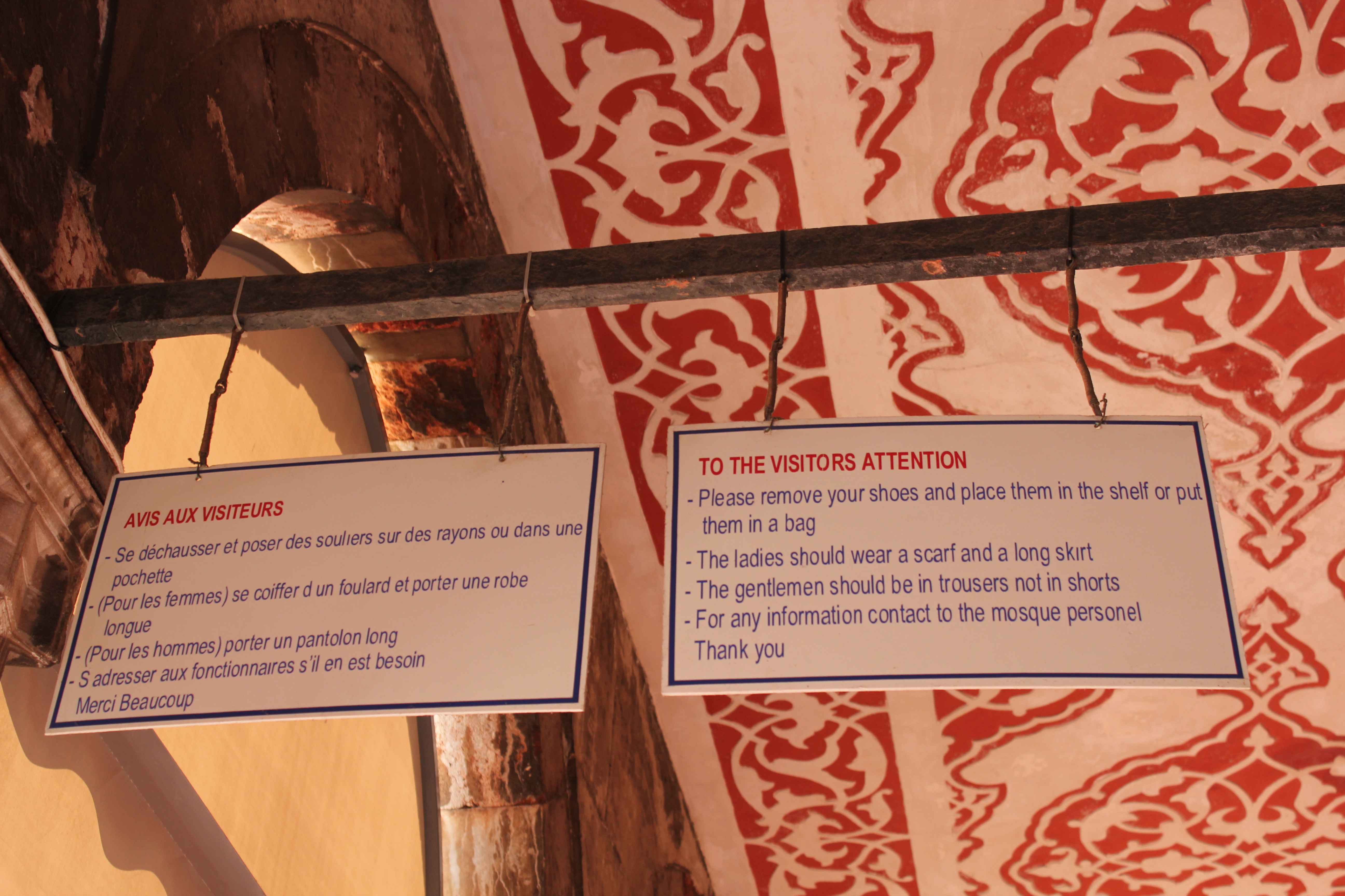 Blue Mosque Regulations; Istanbul, Turkey; 2013