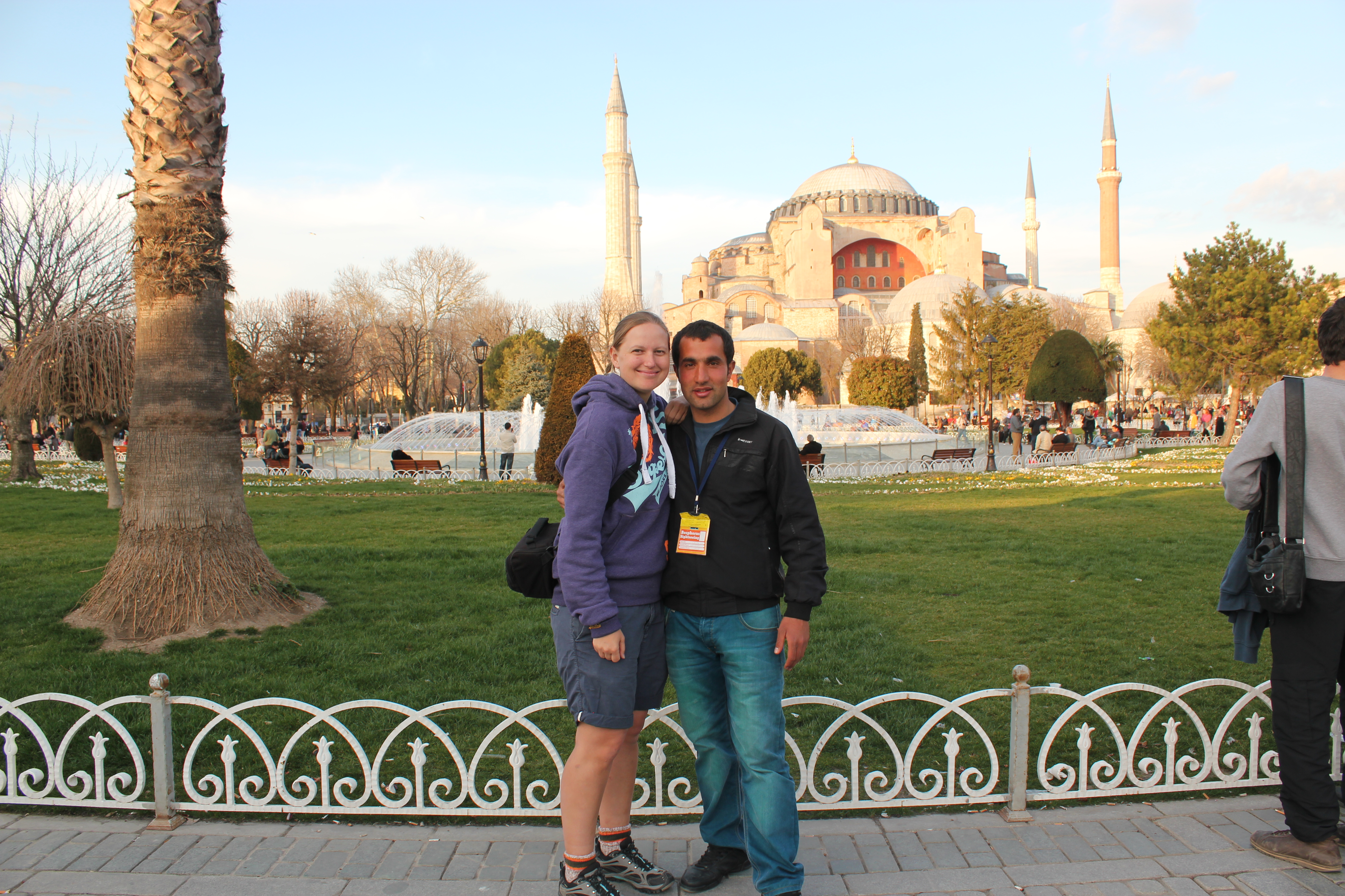 Faruk and In Front of Hagia Sophia; Istanbul, Turkey; 2013
