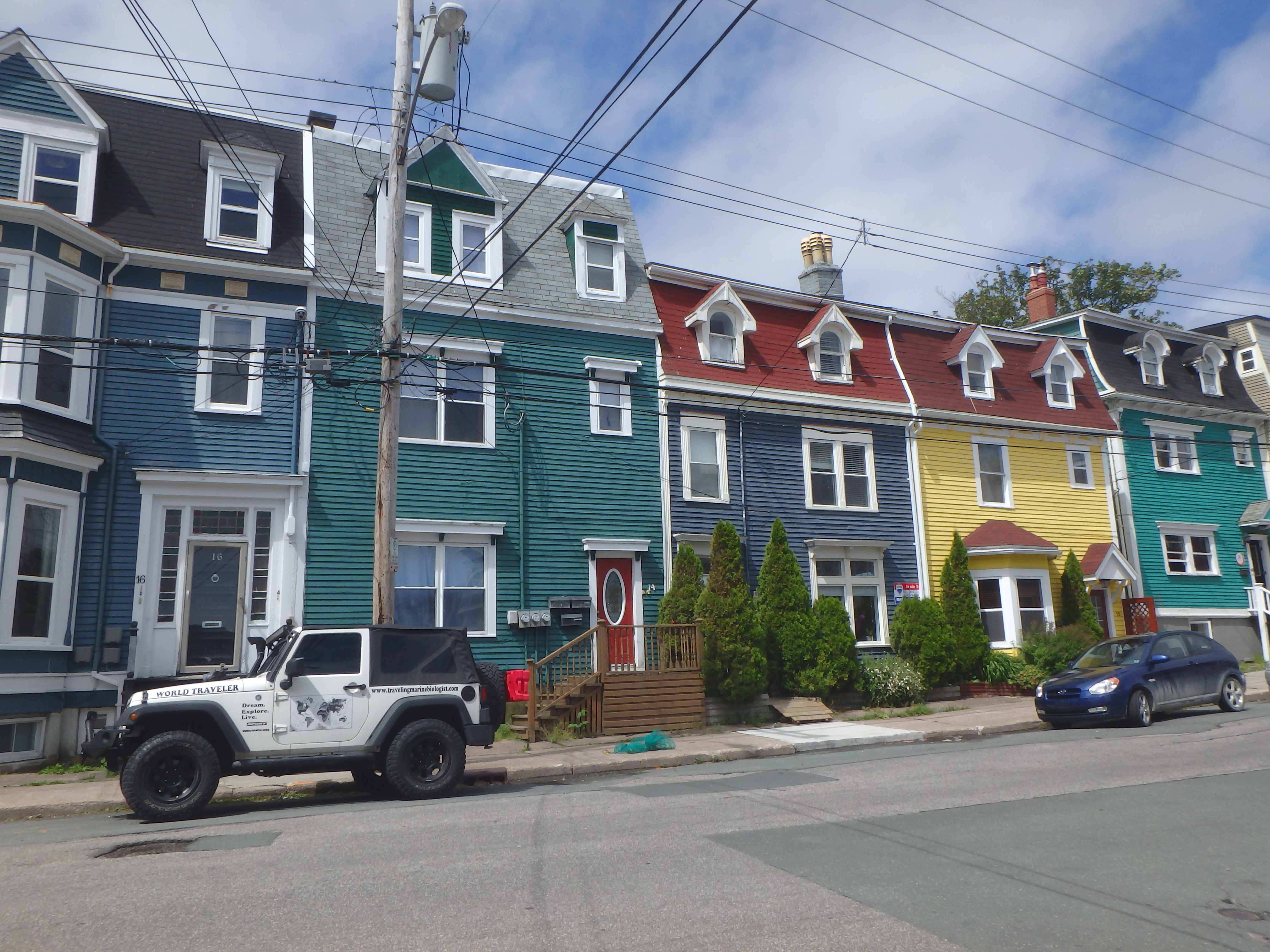 Colored Row of Houses; Saint John's, Newfoundland; 2015